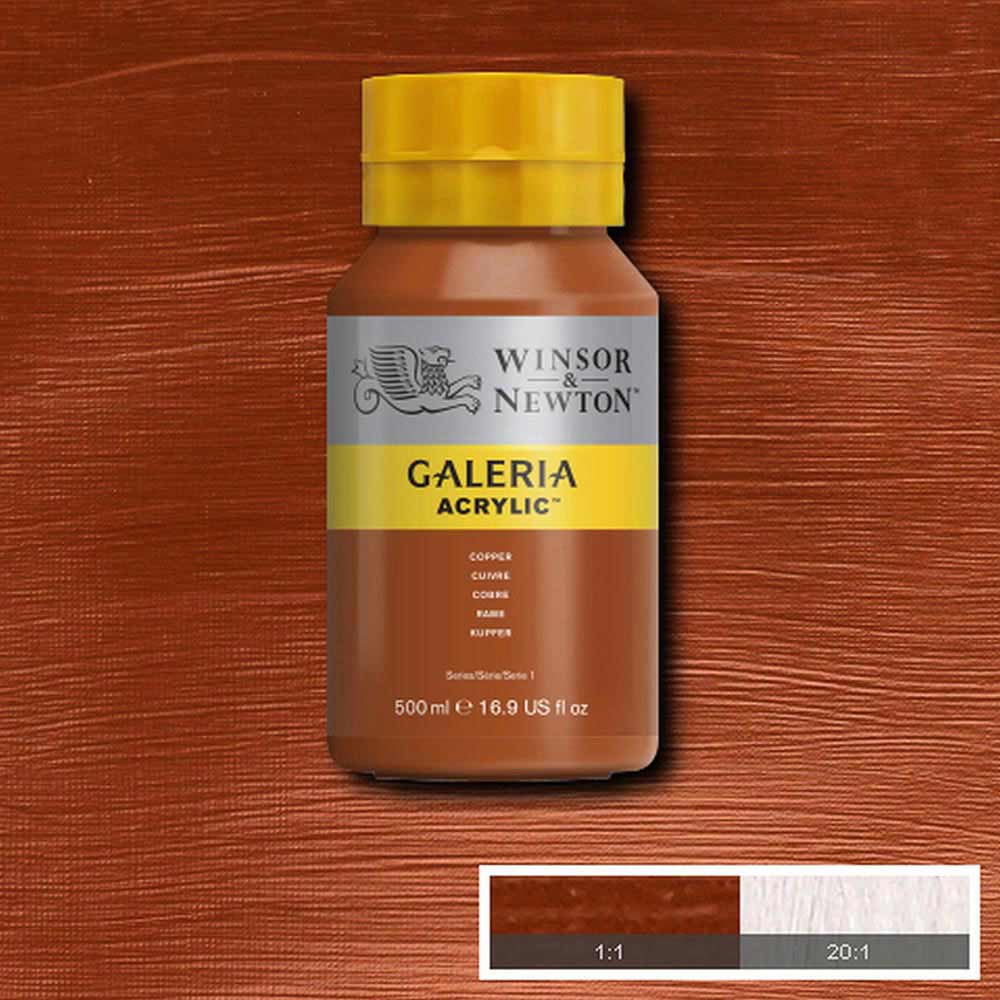Winsor & Newton Galeria Acrylic 500ml Copper 214