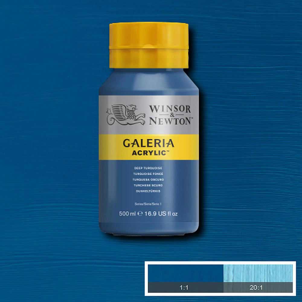 Winsor & Newton Galeria Acrylic 500ml Deep Turquoise 232