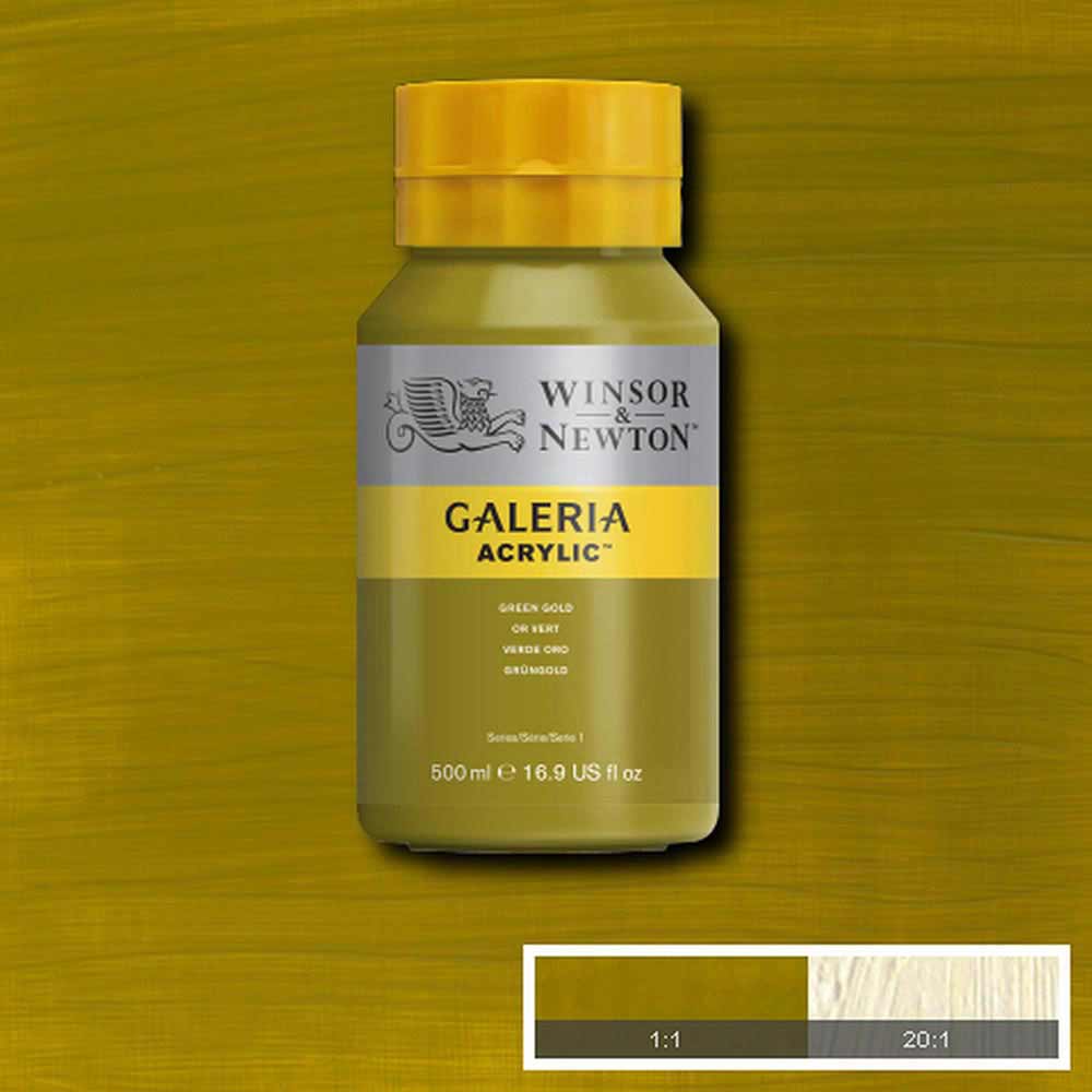 Winsor & Newton Galeria Acrylic 500ml Green Gold 294
