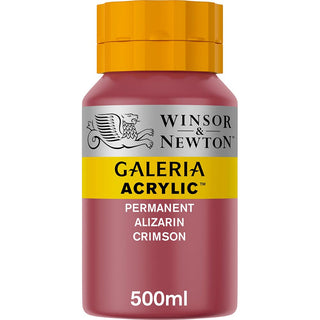 Winsor & Newton Galeria Acrylic 500ml Permanent Alizarin Crimson 466