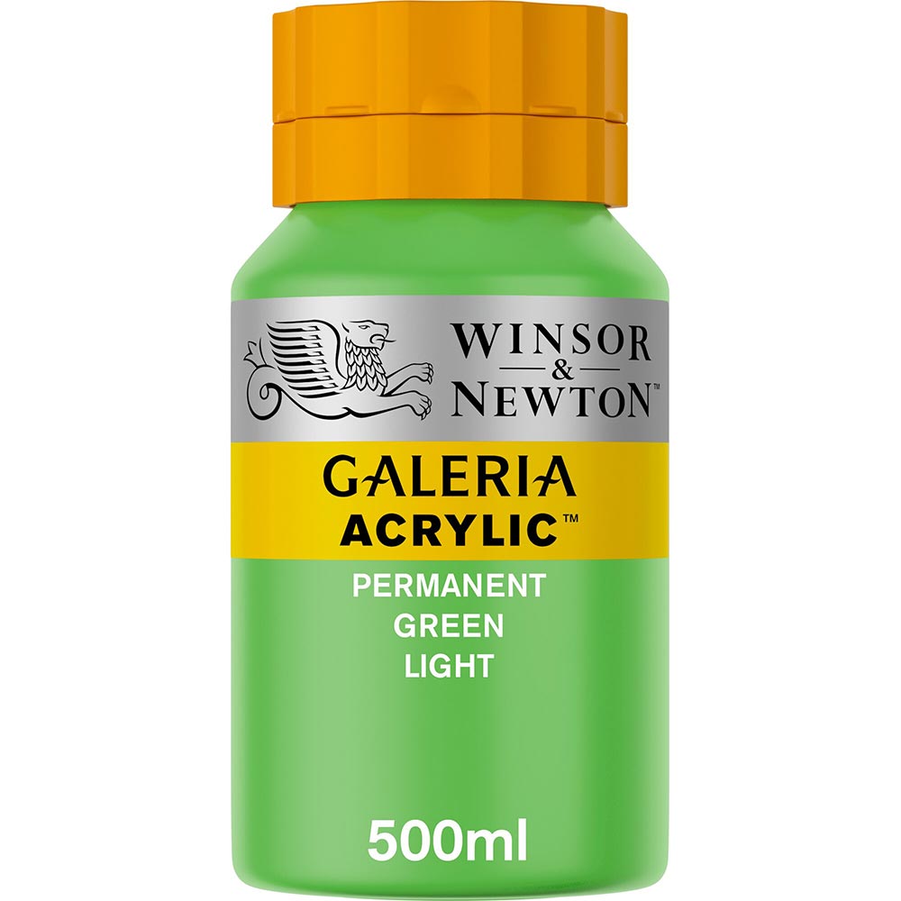 Winsor & Newton Galeria Acrylic 500ml Permanent Green Light 483