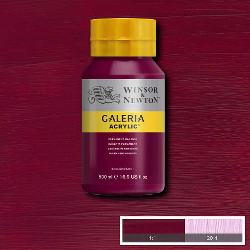 Winsor & Newton Galeria Acrylic 500ml Permanent Magenta 488