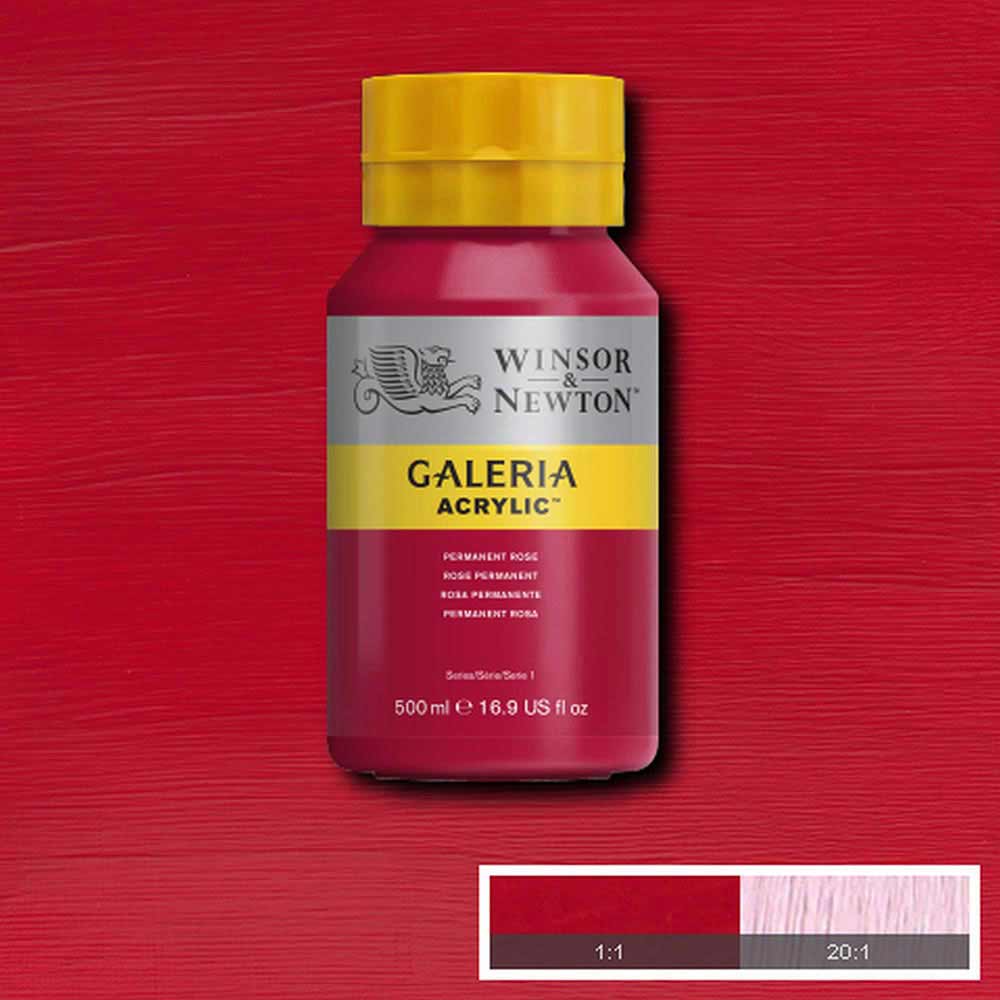Winsor & Newton Galeria Acrylic 500ml Permanent Rose 502