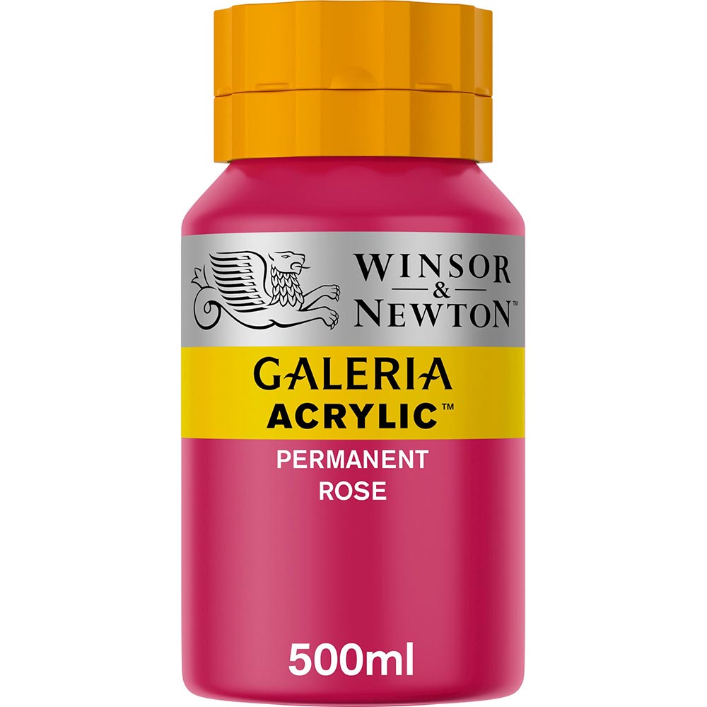Winsor & Newton Galeria Acrylic 500ml Permanent Rose 502
