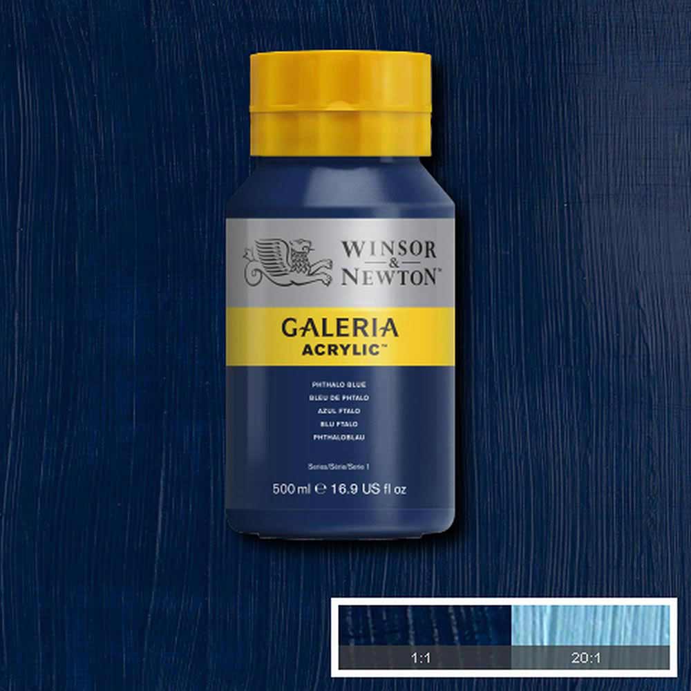 Winsor & Newton Galeria Acrylic 500ml Phthalo Blue 516