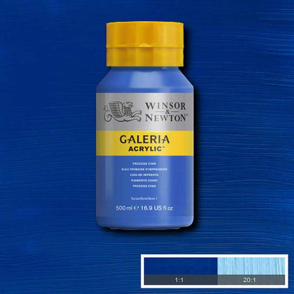 Winsor & Newton Galeria Acrylic 500ml Process Cyan 535