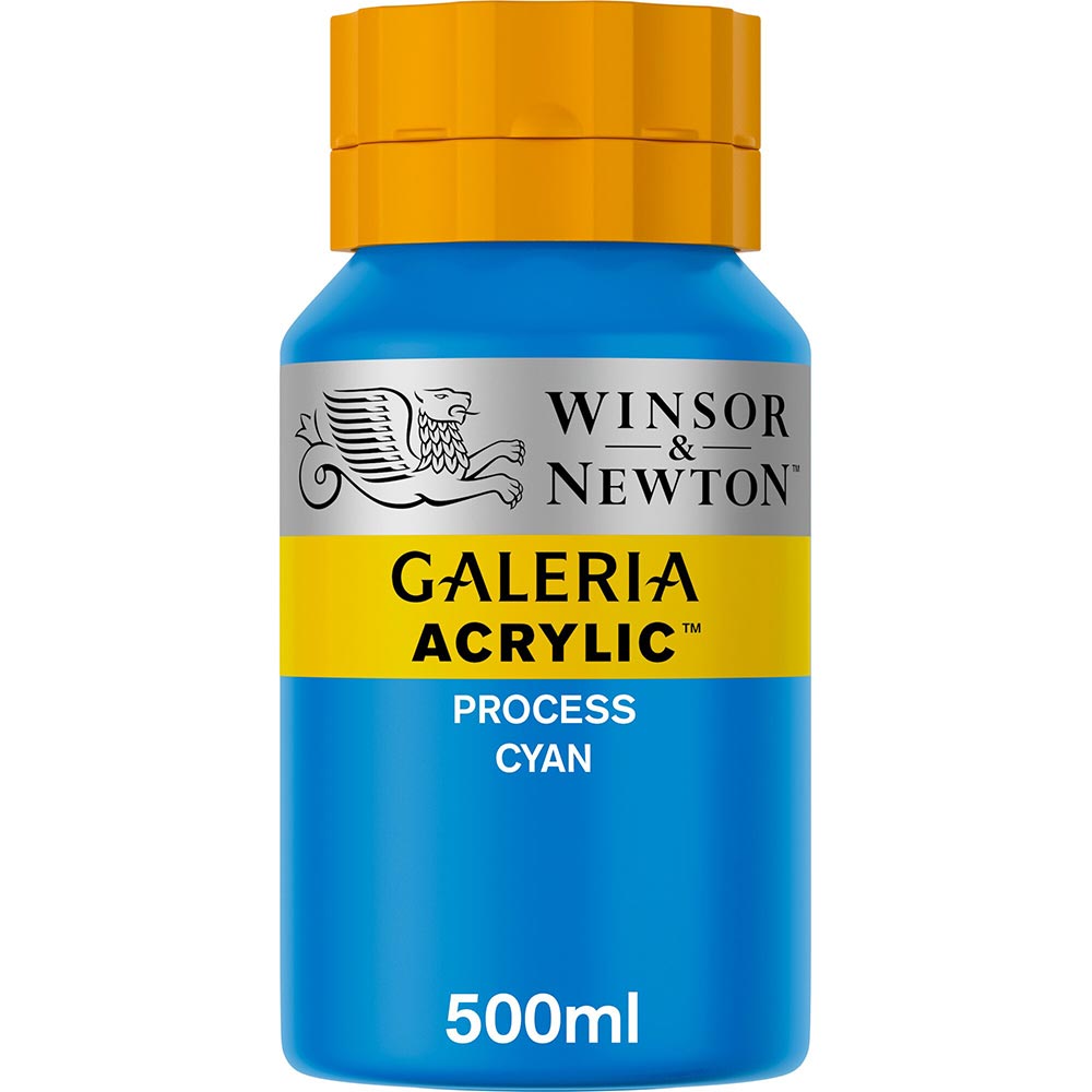 Winsor & Newton Galeria Acrylic 500ml Process Cyan 535