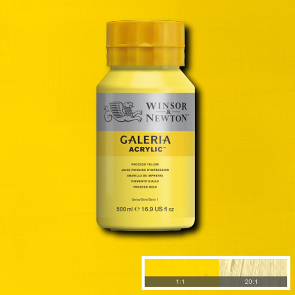 Winsor & Newton Galeria Acrylic 500ml Process Yellow 537