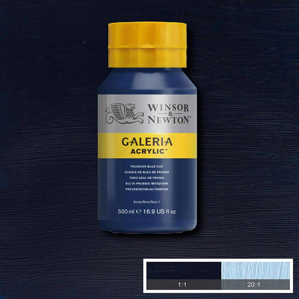 Winsor & Newton Galeria Acrylic 500ml Prussian Blue Hue 541