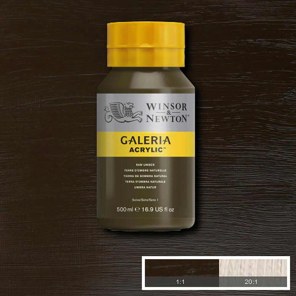 Winsor & Newton Galeria Acrylic 500ml Raw Umber 554