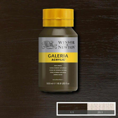 Winsor & Newton Galeria Acrylic 500ml Raw Umber 554