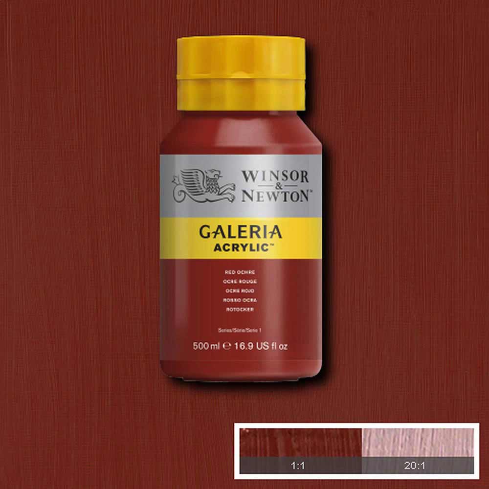 Winsor & Newton Galeria Acrylic 500ml Red Ochre 564