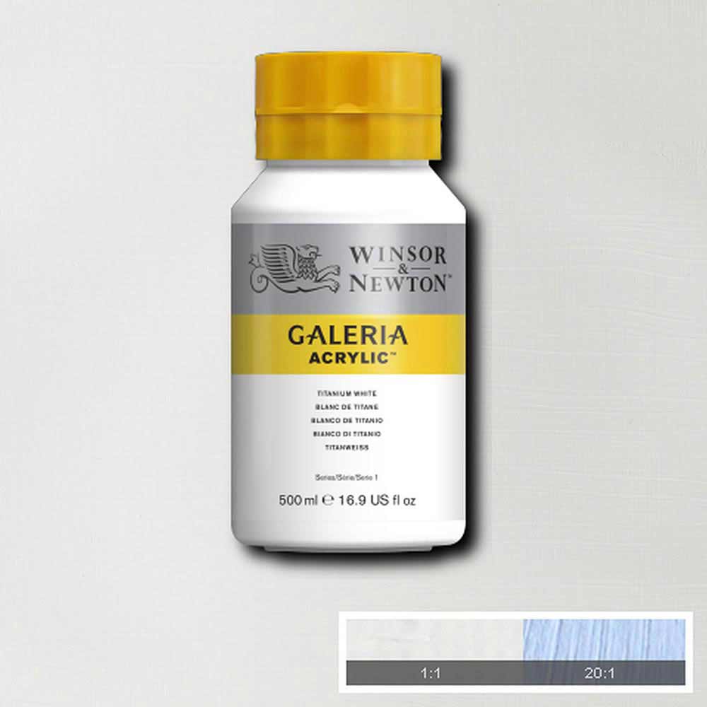 Winsor & Newton Galeria Acrylic 500ml Titanium White 644