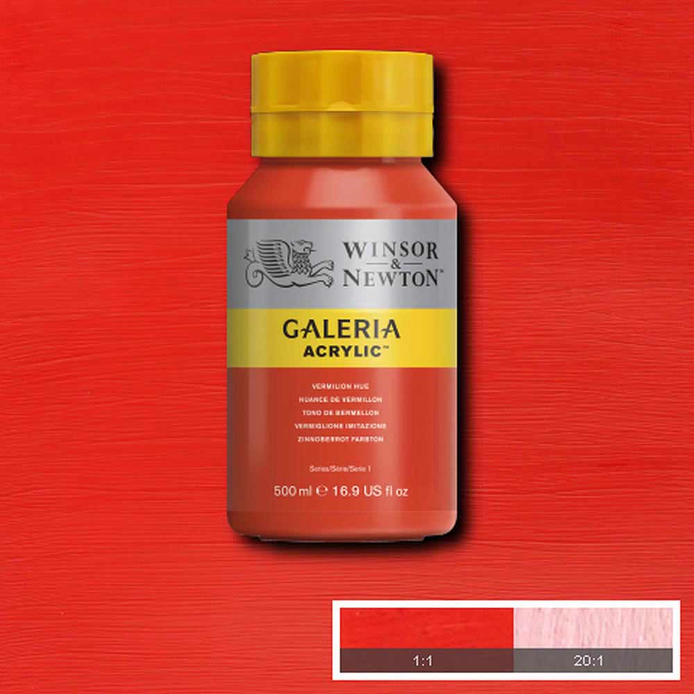 Winsor & Newton Galeria Acrylic 500ml Vermilion Hue 682