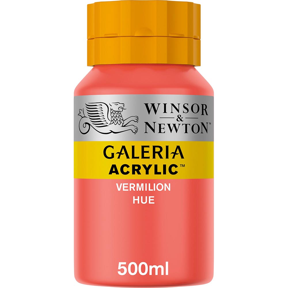 Winsor & Newton Galeria Acrylic 500ml Vermilion Hue 682