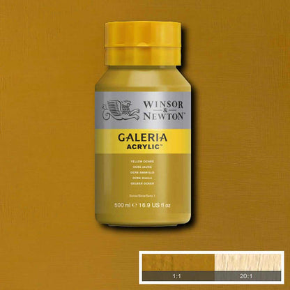 Winsor & Newton Galeria Acrylic 500ml Yellow Ochre 744