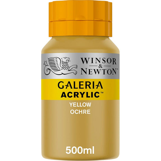 Winsor & Newton Galeria Acrylic 500ml Yellow Ochre 744