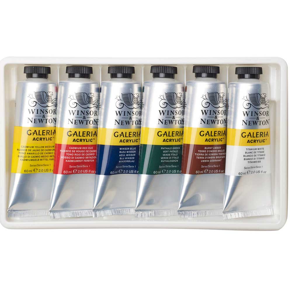 Winsor & Newton Galeria Akrilik Boya Seti 6x60ml