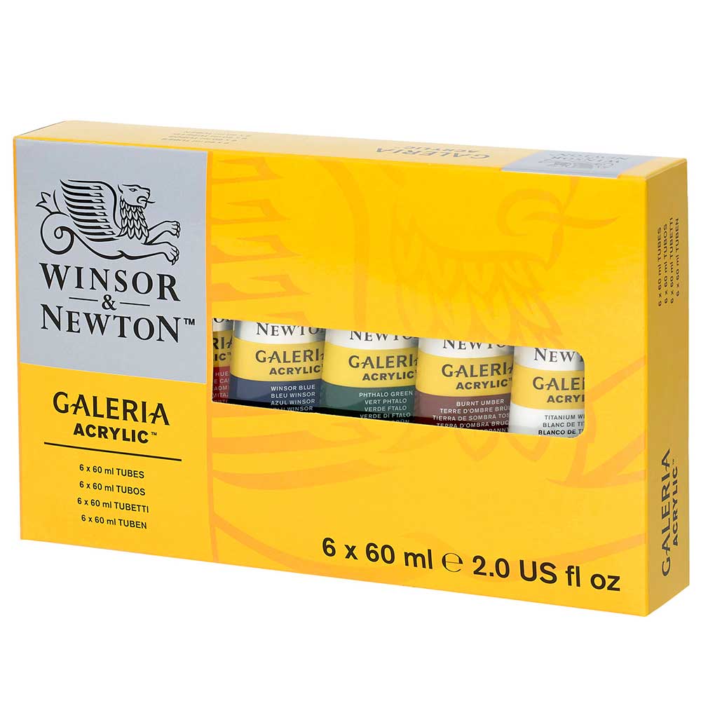 Winsor & Newton Galeria Akrilik Boya Seti 6x60ml