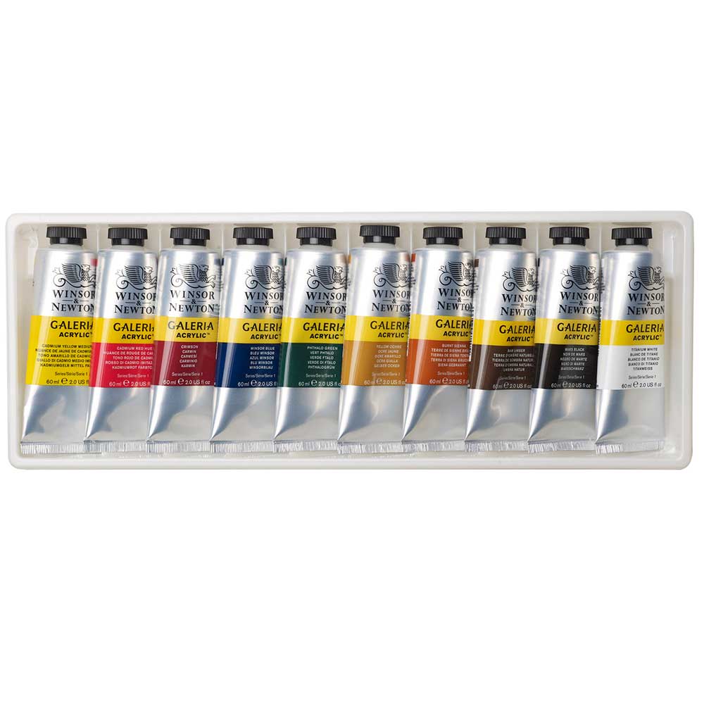 Winsor & Newton Galeria Akrilik Boya Seti 10x60ml