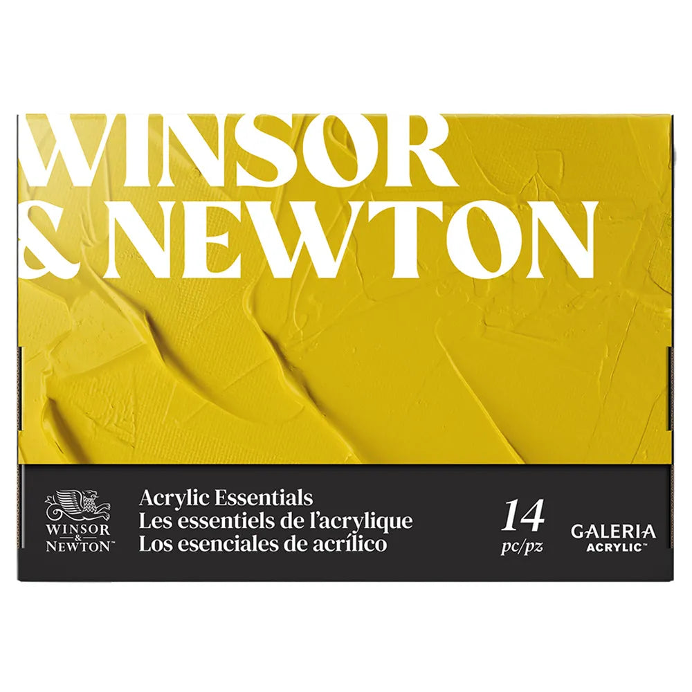 Winsor & Newton Galeria Akrilik Boya Seti (10 x 12ml Akrilik Boya Seti + Fırça + Bloknot + Palet)