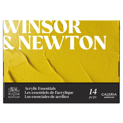 Winsor & Newton Galeria Akrilik Boya Seti (10 x 12ml Akrilik Boya Seti + Fırça + Bloknot + Palet)