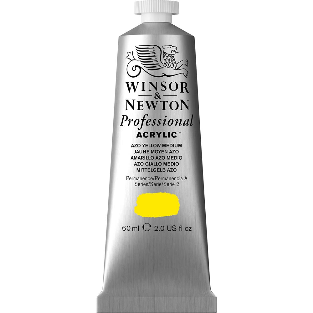 Winsor & Newton Professional Acrylic 60ml Azo Yellow Medium 019 S.2