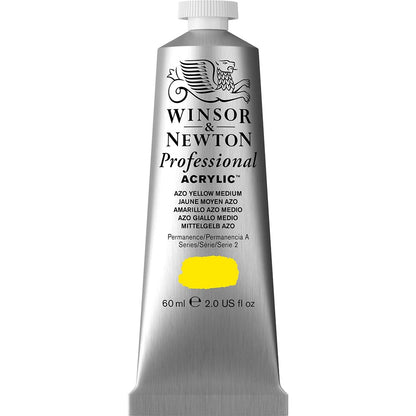 Winsor & Newton Professional Acrylic 60ml Azo Yellow Medium 019 S.2