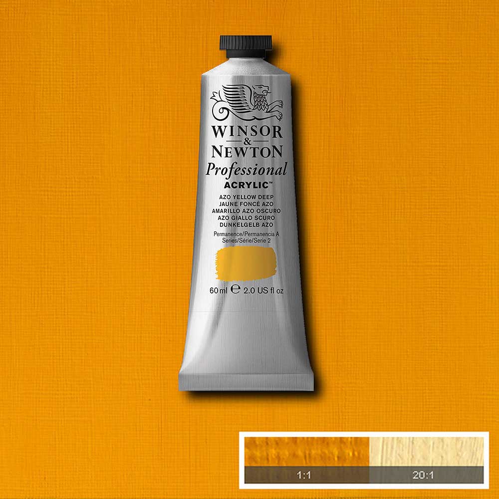 Winsor & Newton Professional Acrylic 60ml Azo Yellow Deep 039 S.2