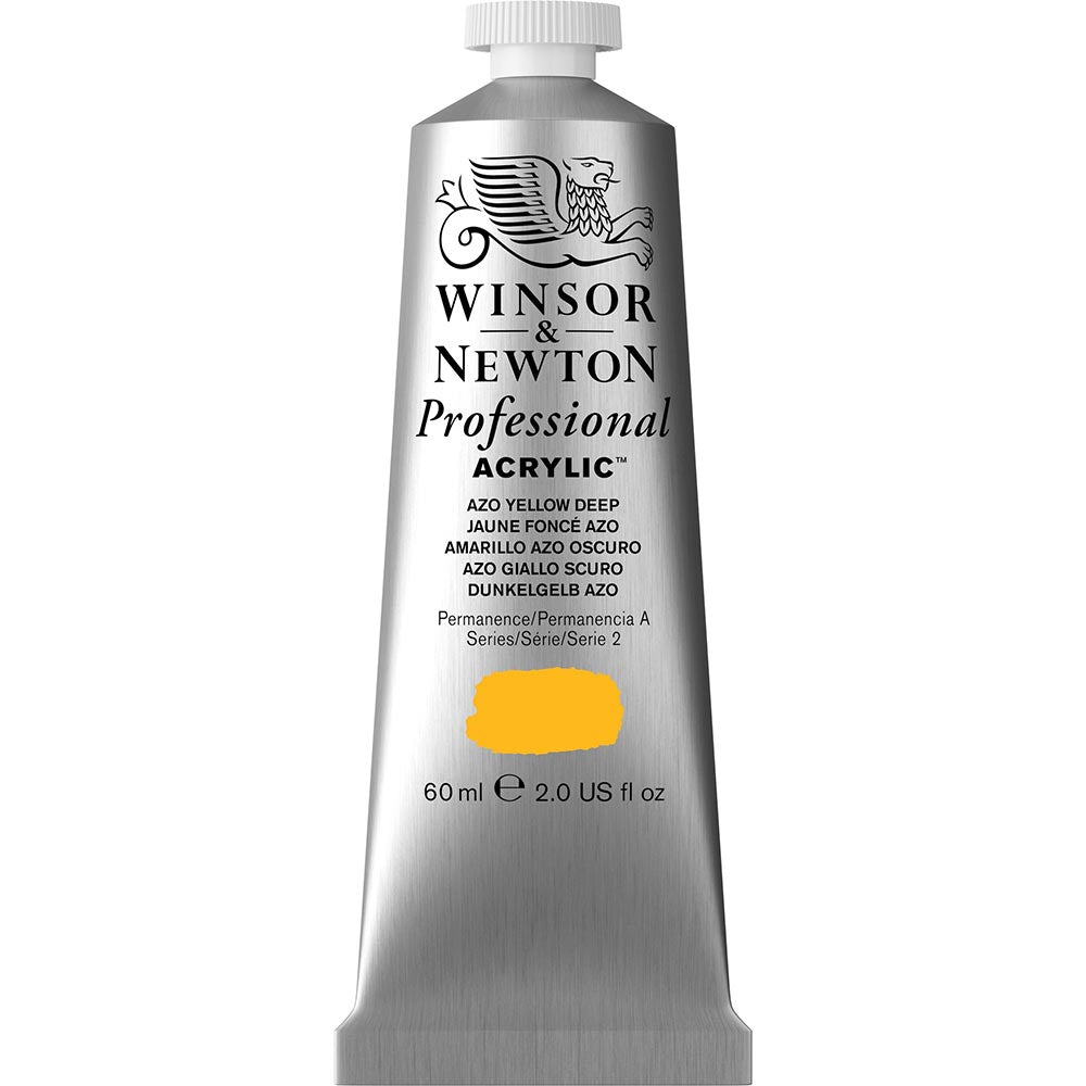 Winsor & Newton Professional Acrylic 60ml Azo Yellow Deep 039 S.2