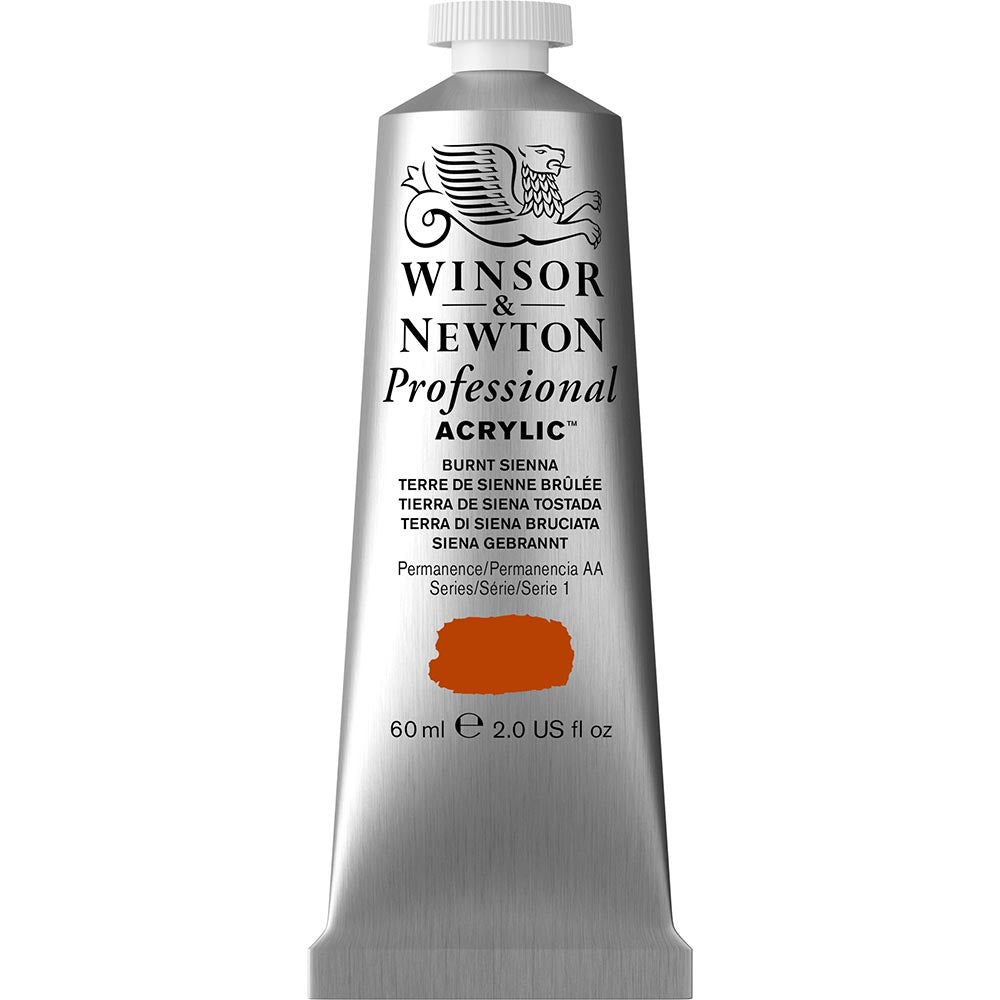 Winsor & Newton Professional Acrylic 60ml Burnt Sienna 074 S.1