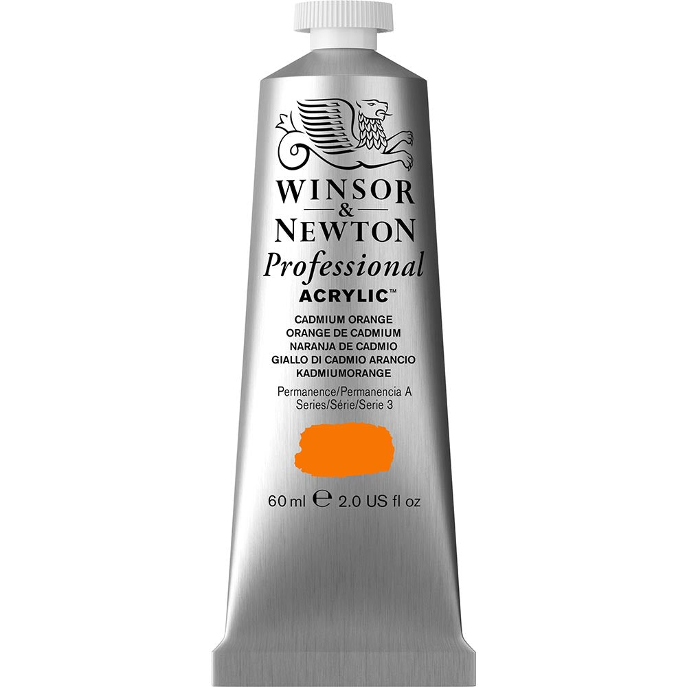 Winsor & Newton Professional Acrylic 60ml Cadmium Orange 089 S.3