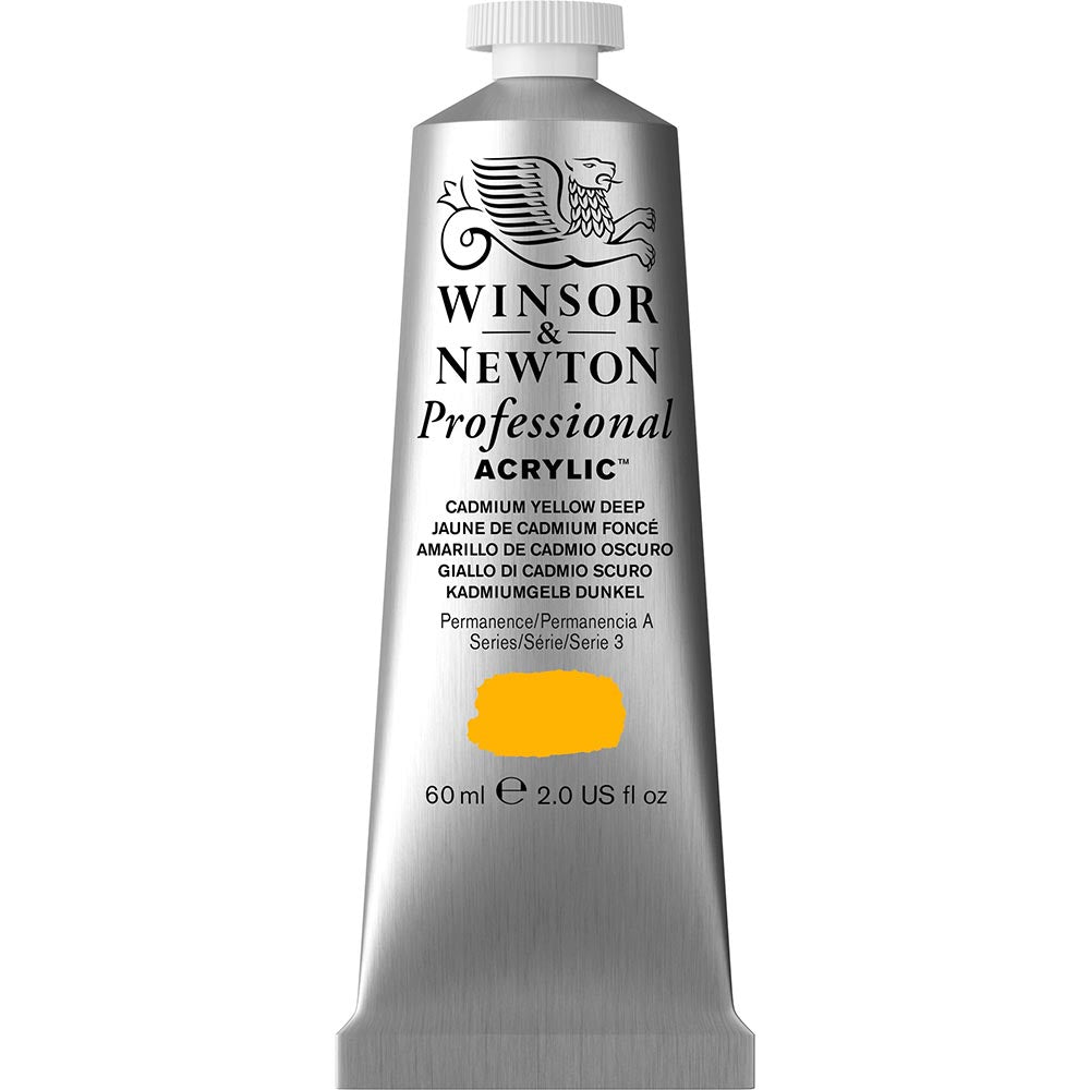Winsor & Newton Professional Acrylic 60ml Cadmium Yellow Deep 111 S.3
