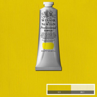 Winsor & Newton Professional Acrylic 60ml Cadmium Yellow Light 113 S.3