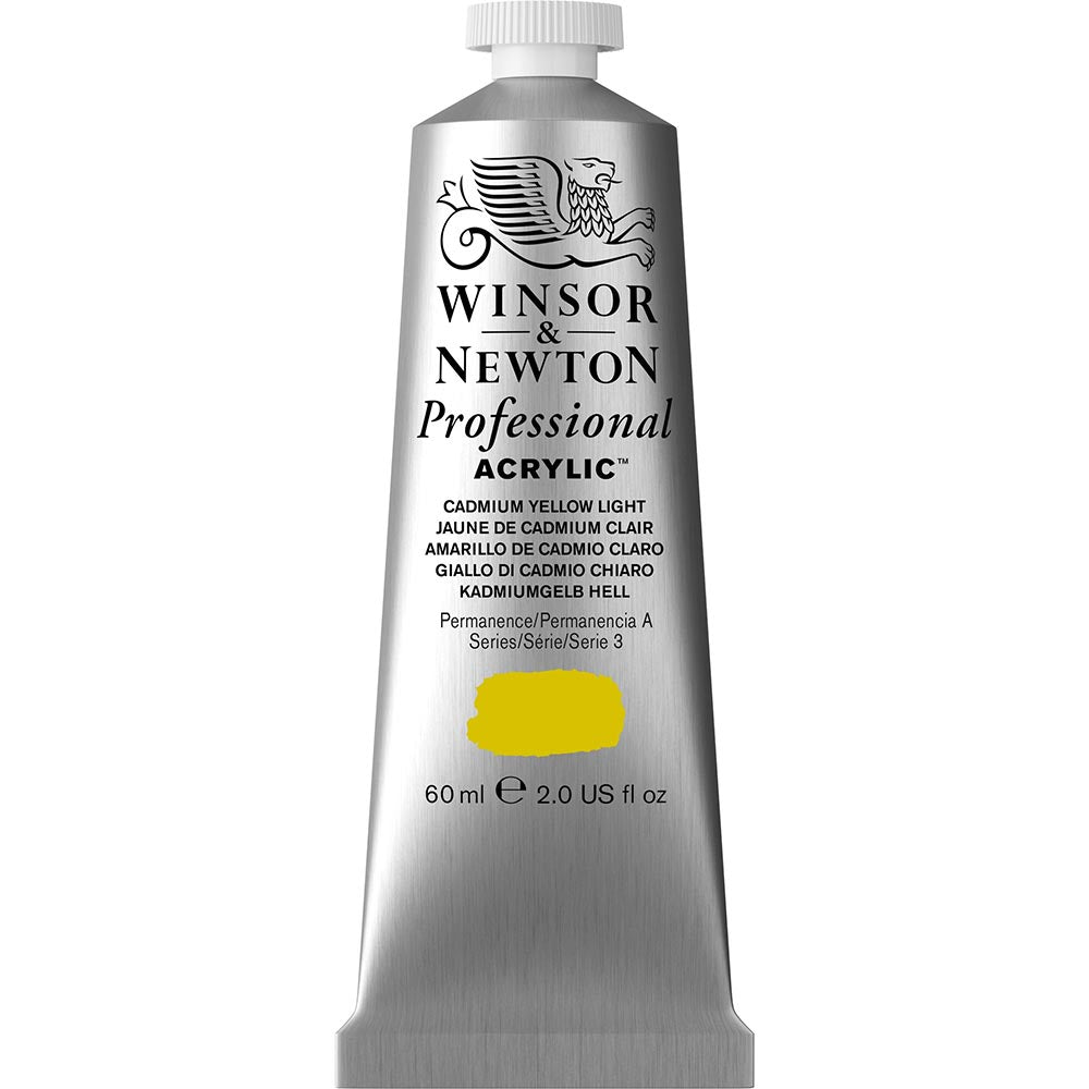 Winsor & Newton Professional Acrylic 60ml Cadmium Yellow Light 113 S.3