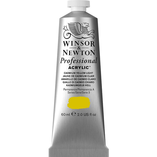 Winsor & Newton Professional Acrylic 60ml Cadmium Yellow Light 113 S.3