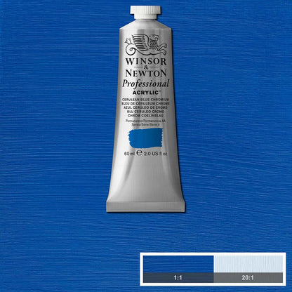 Winsor & Newton Professional Acrylic 60ml Cerulean Blue Chromium 130 S.4