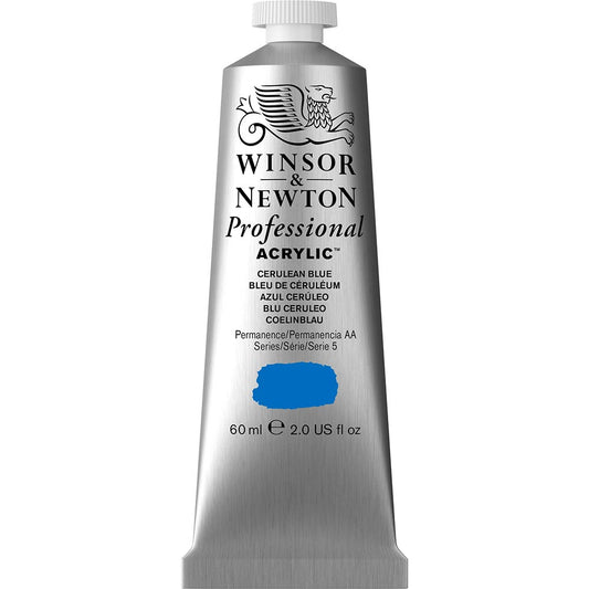 Winsor & Newton Professional Acrylic 60ml Cerulean Blue 137 S.5