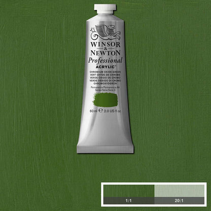 Winsor & Newton Professional Acrylic 60ml Chromium Oxide Green 162 S.3