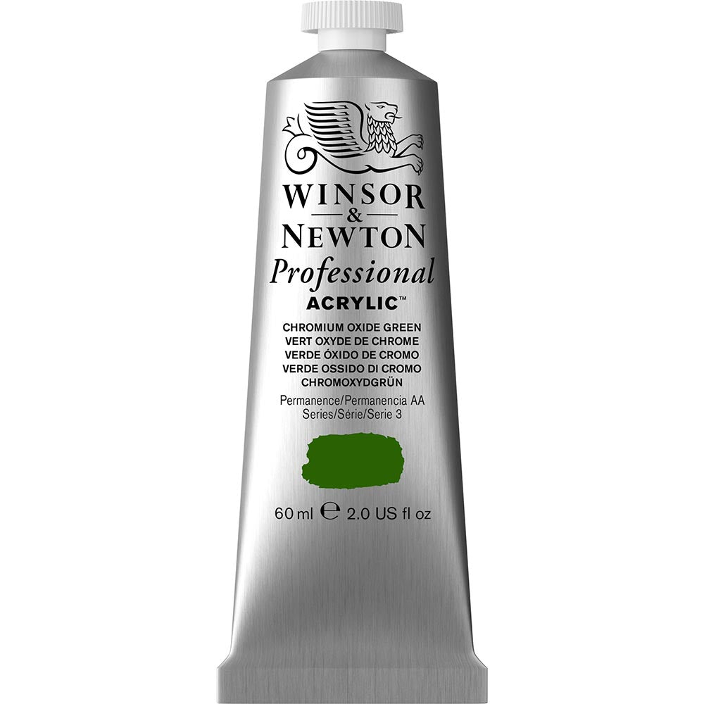 Winsor & Newton Professional Acrylic 60ml Chromium Oxide Green 162 S.3