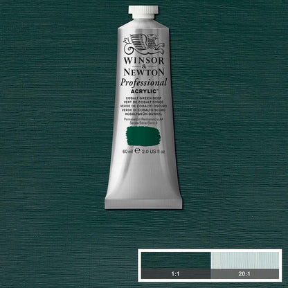 Winsor & Newton Professional Acrylic 60ml Cobalt Green Deep 185 S.3