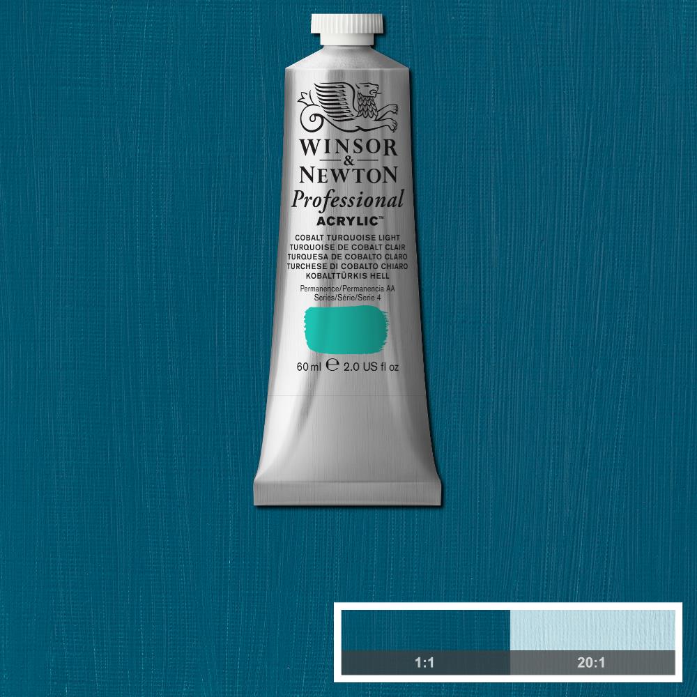 Winsor & Newton Professional Acrylic 60ml Cobalt Turquoise 190 S.5