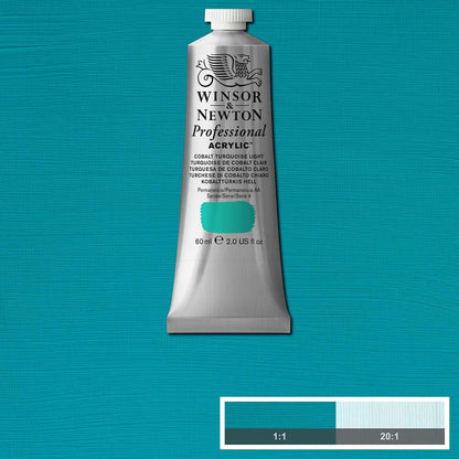 Winsor & Newton Professional Acrylic 60ml Cobalt Turquoise Light 191 S.4
