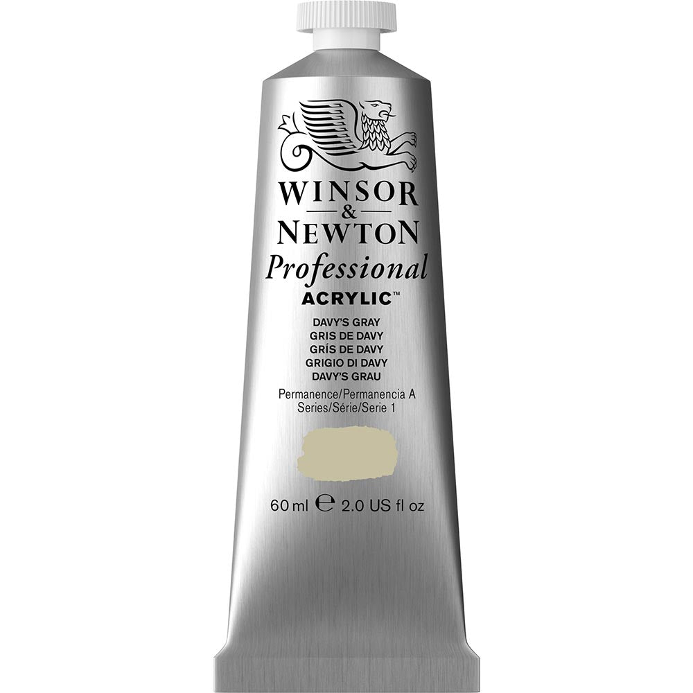 Winsor & Newton Professional Acrylic 60ml Davy’s Gray 217 S.1
