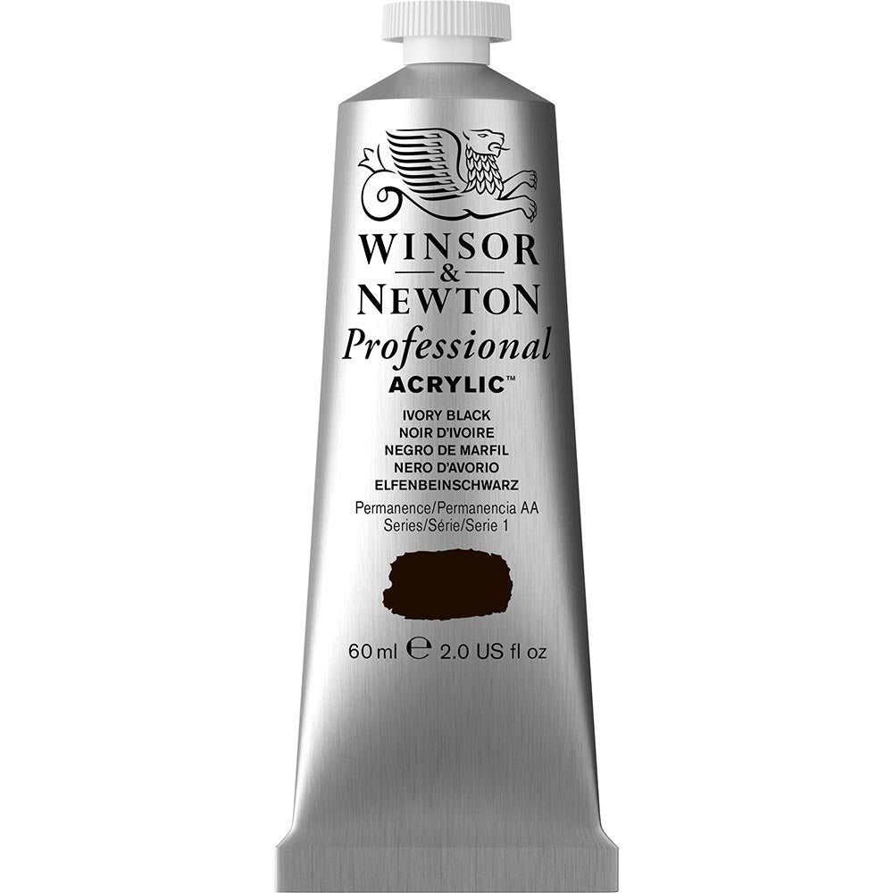 Winsor & Newton Professional Acrylic 60ml Ivory Black 331 S.1