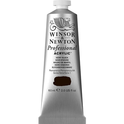 Winsor & Newton Professional Acrylic 60ml Ivory Black 331 S.1