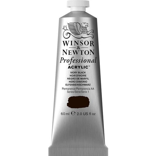 Winsor & Newton Professional Acrylic 60ml Ivory Black 331 S.1