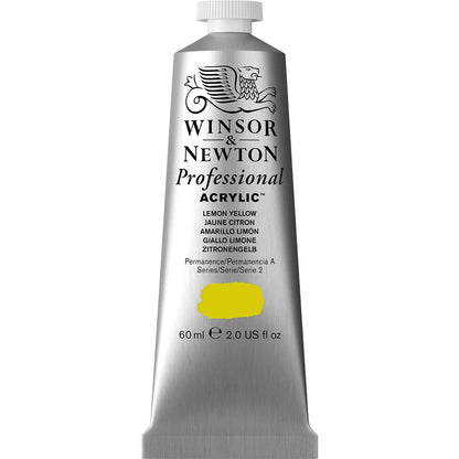 Winsor & Newton Professional Acrylic 60ml Lemon Yellow Hue 346 S.2