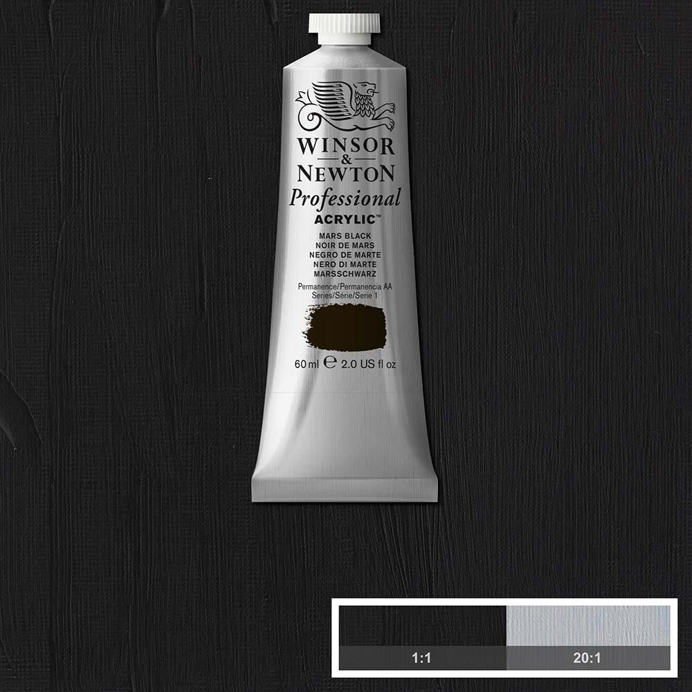 Winsor & Newton Professional Acrylic 60ml Mars Black 386 S.1