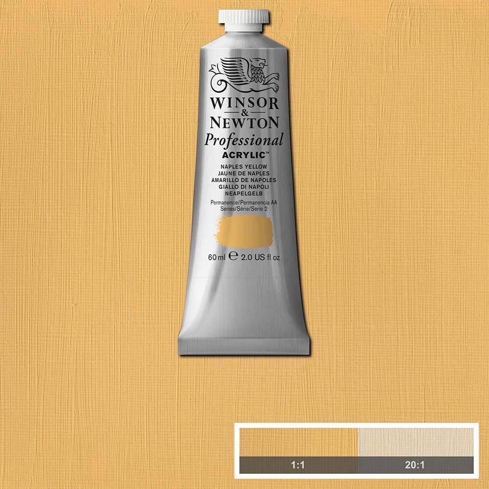 Winsor & Newton Professional Acrylic 60ml Naples Yellow 422 S.2